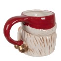 Clayre & Eef Mug Santa Claus 450 ml Red Ceramic