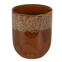 Clayre & Eef Mug 150 ml Marron Vert Céramique