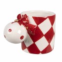 Clayre & Eef Tasse 350 ml Rot Weiß Keramik