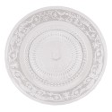 Clayre & Eef Assiette de dîner Ø 23 cm Verre Rond