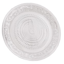 Clayre & Eef Assiette de dîner Ø 25 cm Verre Rond