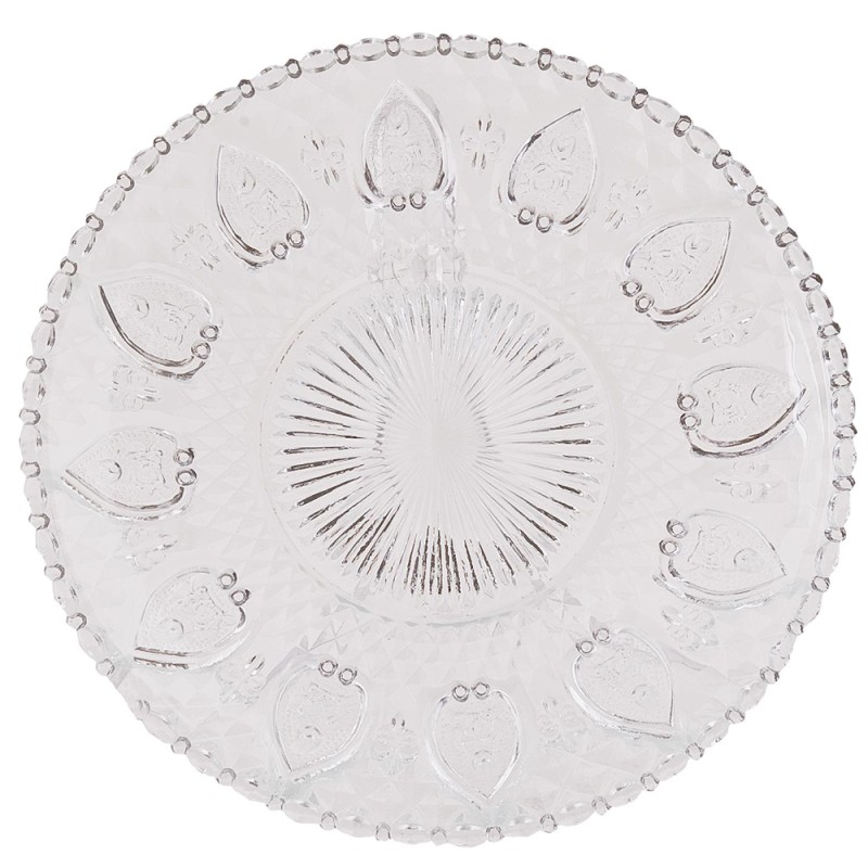 Clayre & Eef Assiette de petit déjeuner Ø 20 cm Verre Rond