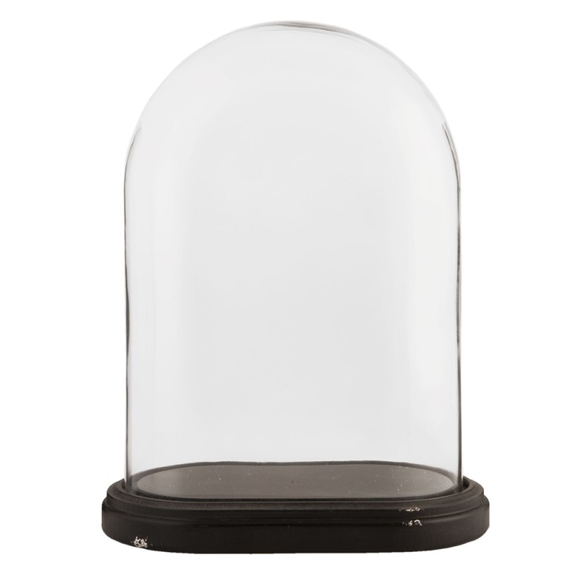 Clayre & Eef Cloche 26x15x34 cm Brown Glass Oval