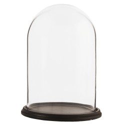 Clayre & Eef Stolp  Ø 23x31 cm Bruin Hout Glas Rond