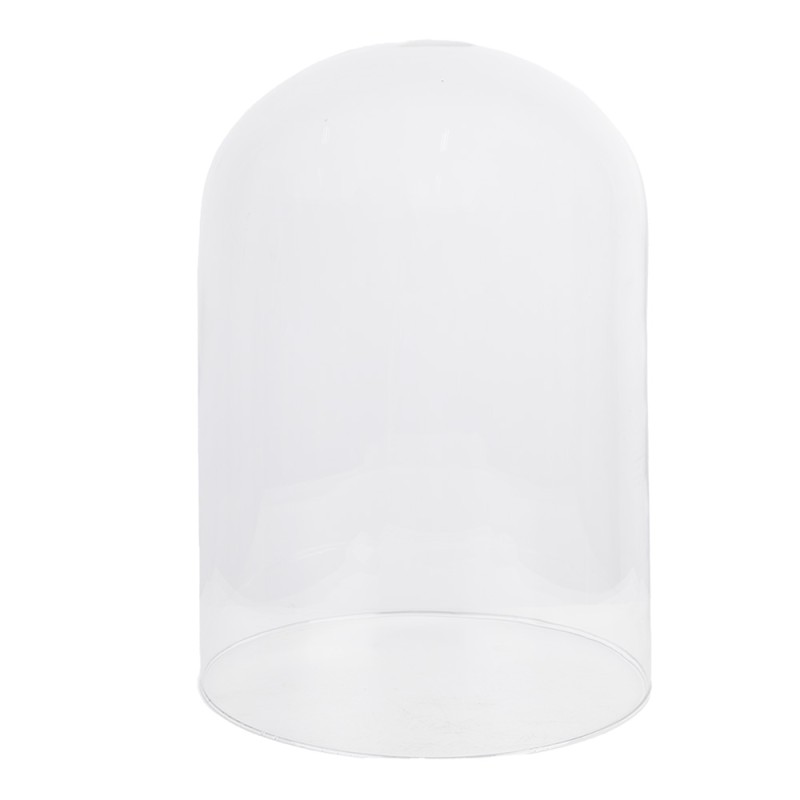 Clayre & Eef Cloche Ø 23x29 cm Verre Bois Rond