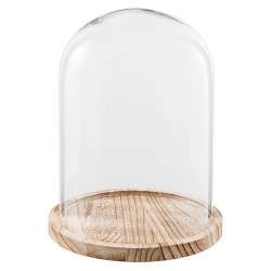 Clayre & Eef Glocke Ø 23x29 cm Glas Rund