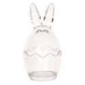 Clayre & Eef Storage Jar Ø 6x12 cm Glass Round Hare