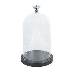 Clayre & Eef Cloche Ø 12x20 cm Transparent Glass Round