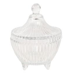 Clayre & Eef Glass Jar Ø 9x12 cm Glass Round