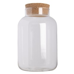 Clayre & Eef Storage Jar Ø 15x25 cm Glass Round