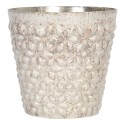 Clayre & Eef Porte-bougie Ø 10x10 cm Beige Verre Rond