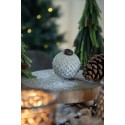 Clayre & Eef Kerstbal  Ø 7 cm Beige Glas Rond