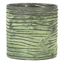 Clayre & Eef Portacandela Ø 9x9 cm Verde Vetro Rotondo