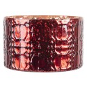 Clayre & Eef Porte-bougie Ø 20x13 cm Rouge Verre Rond