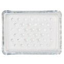 Clayre & Eef Porte-savon 13x10x2 cm Verre Rectangle