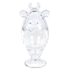 Clayre & Eef Pot en verre Vache Ø 8x19 cm Verre