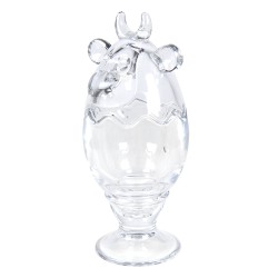 Clayre & Eef Pot en verre Vache Ø 8x19 cm Verre