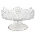 Clayre & Eef Bol de décoration Couronne Ø 21x12 cm Verre Rond