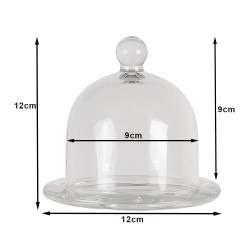 Clayre & Eef Cloche Ø 12x12 cm Verre