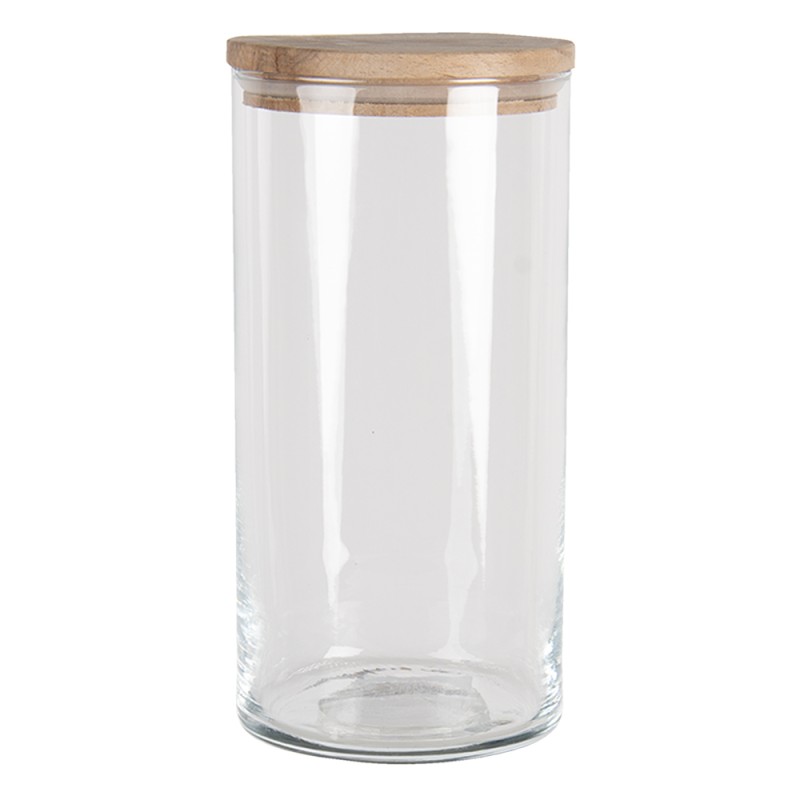 Clayre & Eef Pot de stockage 1250 ml Verre