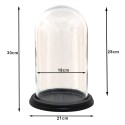 Clayre & Eef Cloche Ø 21x30 cm Wood Glass Round