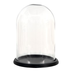 Clayre & Eef Cloche Ø 23x30 cm Bois Verre Rond