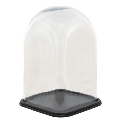 Clayre & Eef Cloche 30x30x43 cm Wood Glass Square