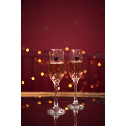 Clayre & Eef Champagne Glass 200 ml Glass Heart