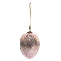 Clayre & Eef Christmas Bauble Ø 12 cm Pink Glass