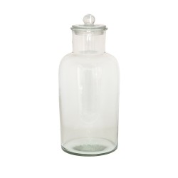 Clayre & Eef Pot de stockage Ø 15x35 cm Verre