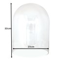 Clayre & Eef Glocke Ø 23x22 cm Glas