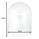 Clayre & Eef Cloche Ø 23x29 cm Transparent Glass