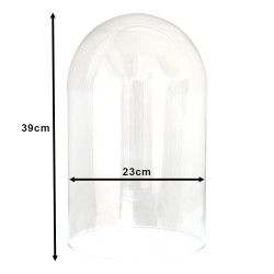 Clayre & Eef Glocke Ø 23x39 cm Glas