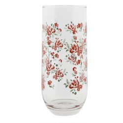 Clayre & Eef Verre d'eau 280 ml Verre Fleurs