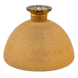 Clayre & Eef Vase Ø 17x14 cm Goldfarbig Glas