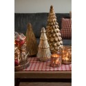 Clayre & Eef Christmas Decoration Christmas Tree 32 cm Gold colored Glass Christmas Tree