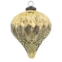 Clayre & Eef Weihnachtskugel Ø 13 cm Goldfarbig Glas