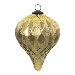 Clayre & Eef Palla di natale XL Ø 16 cm Color oro Vetro