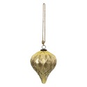 Clayre & Eef Christmas Bauble XL Ø 16 cm Gold colored Glass