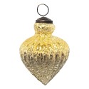 Clayre & Eef Palla di natale Ø 8 cm Color oro Vetro