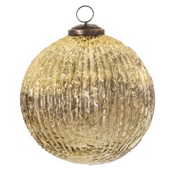 Clayre & Eef Weihnachtskugel Ø 5 cm Goldfarbig Glas