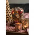 Clayre & Eef Kerstbal  Ø 10 cm Bruin Glas