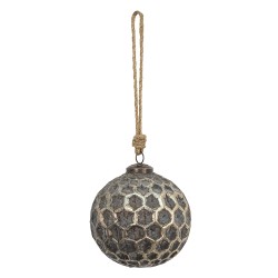 Clayre & Eef Boule de Noël Ø 12 cm Marron Verre