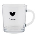 Clayre & Eef Teeglas 250 ml Glas Herz Love