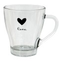 Clayre & Eef Teeglas 200 ml Glas Herz Love