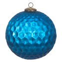 Clayre & Eef Palla di natale XL Ø 25 cm Blu Vetro