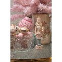 Clayre & Eef Boule de Noël Ø 8 cm Rose Verre