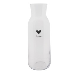 Clayre & Eef Caraffa  1000 ml Vetro Coure Love