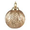 Clayre & Eef Weihnachtskugel Ø 7 cm Goldfarbig Glas