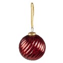 Clayre & Eef Weihnachtskugel Ø 9 cm Rot Glas